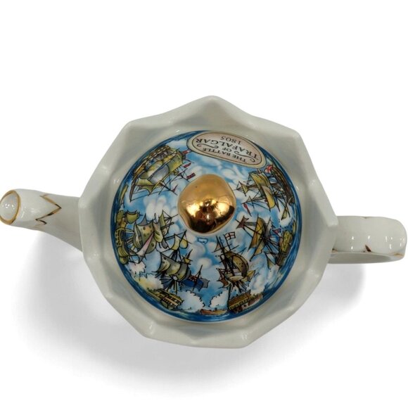 SADLER Vice Admiral Lord Nelson Teapot With Original Box England Vintage Rare - Picture 11 of 14